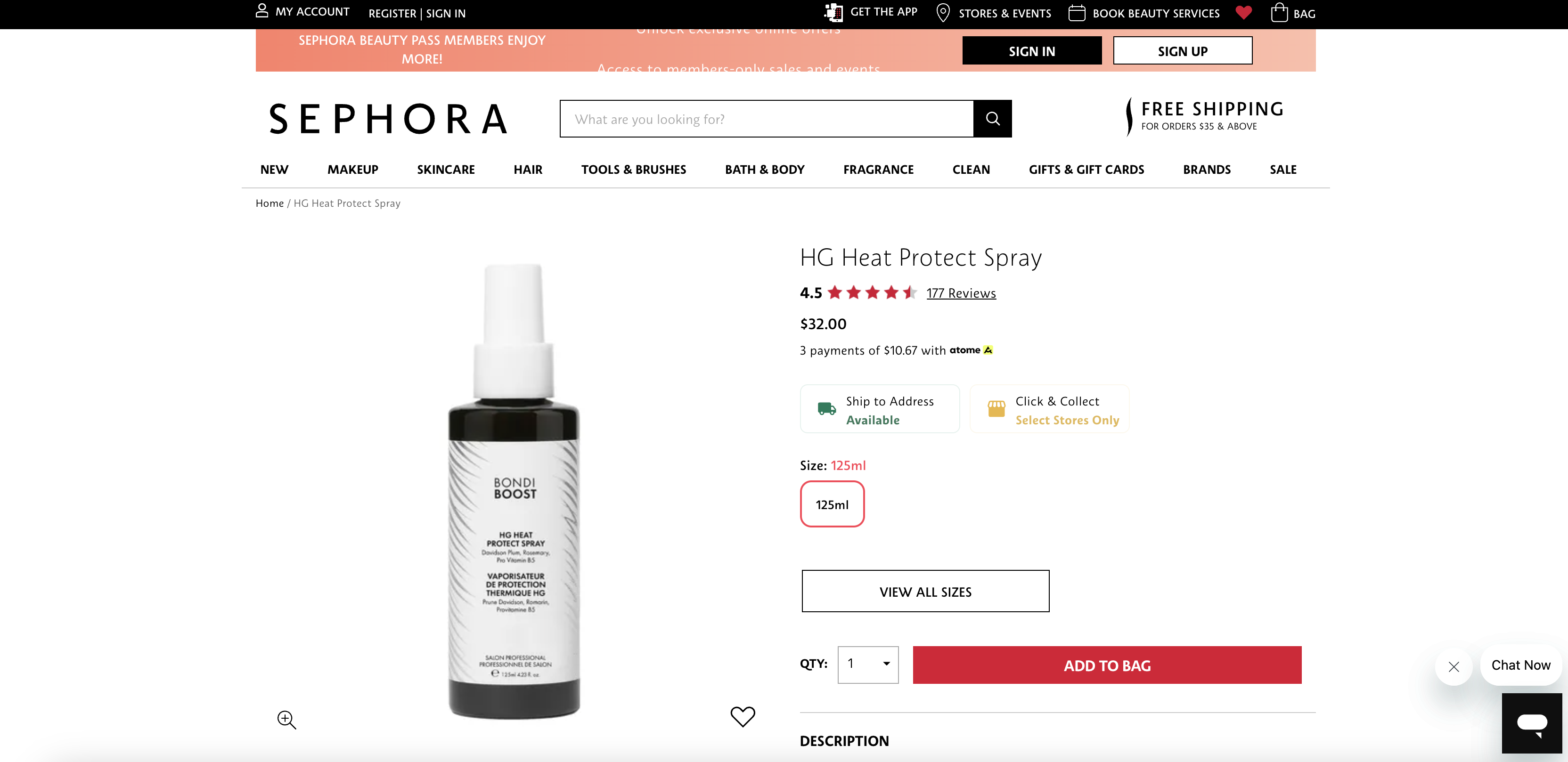 HG Heat Protect Spray