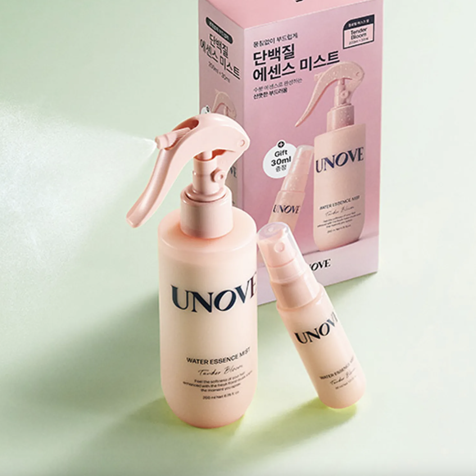 UNOVE Water Essence Mist 200mL+30mL Special Set (Hair Essence Spray)