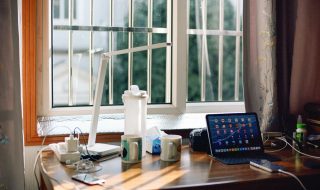 home desk setup